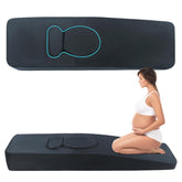 ROYALAY pregnancy pillow front view showing full-body support for stomach sleepers.