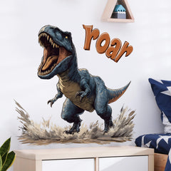 RoyoLam removable PVC dino wall art is easy to reposition.