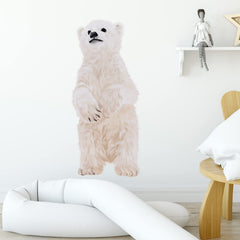 RoyoLam Little Polar Bear wall decal in roll packaging for easy storage.