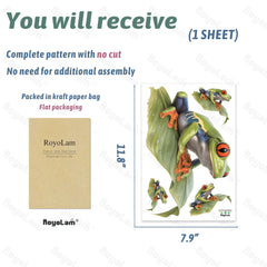 RoyoLam nursery wall sticker frog is easy to apply on clean surfaces