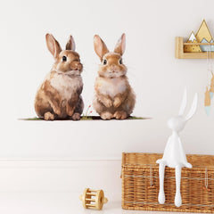 RoyoLam rabbits wall sticker for nursery is practical and renter-friendly.