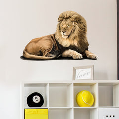RoyoLam safari lion decal for classrooms, easy peel-and-stick
