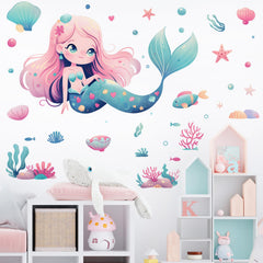 RoyoLam seashell detail adds ocean charm and color to walls