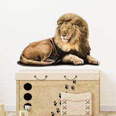 RoyoLam lion wall sticker, waterproof decor for living rooms and bedrooms