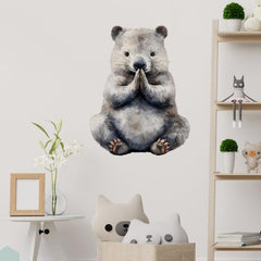 RoyoLam wombat wall art enhances a nursery or playroom décor