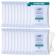 RPE Life large feminine wipes in sealed pack for on-the-go refreshment