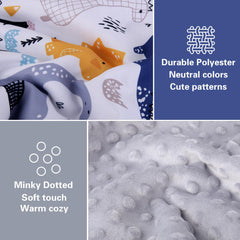 Rquite Minky inner layer provides soft warmth for cozy naps.