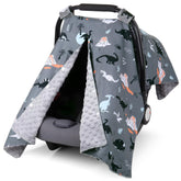 Rquite car seat cover for baby boy provides full protection during travel