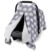 Rquite car seat cover offers full protection for baby during travel and out-and-about use