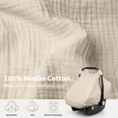 Rquite universal-fit cover snugly fits most car seats for cozy protection
