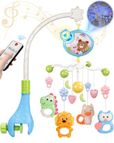 RSEPD crib mobile with music projection soothing baby to sleep