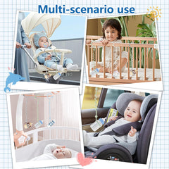 RTMOK Sippy Cup Strap on a stroller prevents drops.