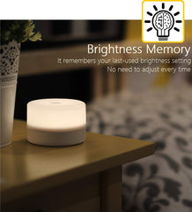 RTSU bedside lamp's compact design fits neatly on any nightstand