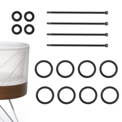 Rubber Dynamics SNOO repair kit with O-rings and zip ties for simple at-home maintenance
