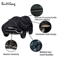 RuiHiSong Kids Car Cover elastic hem and buckles secure against wind