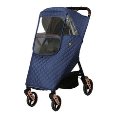 Ruiqas universal stroller rain cover shown from front view for all-weather protection