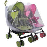 RUIXIA twin stroller mosquito net cover, breathable mesh for outdoor protection