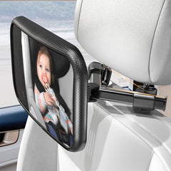 Rukie Baby Car Mirror with hook clip-ready installation for secure viewing