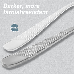 Runfly hammered silverware spoon ideal for soups