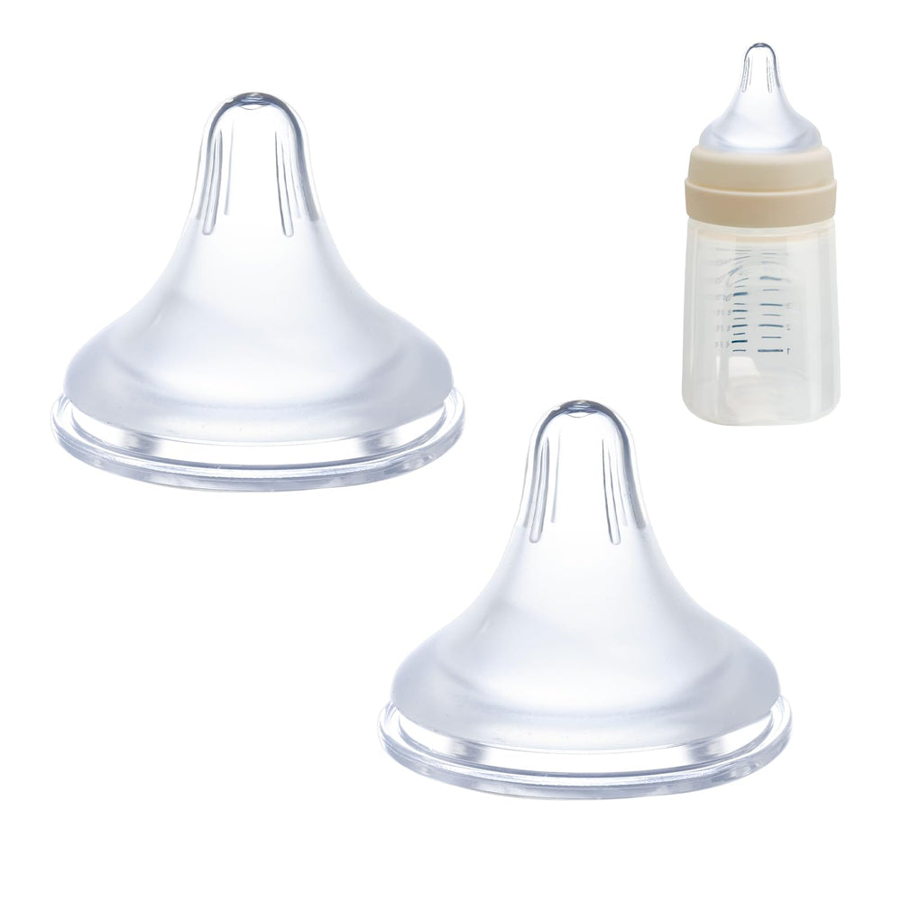 Runhike Spectra-compatible nipples Size S, 0–3 months, two-pack for easy bottle feeding.