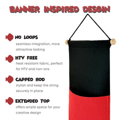RUNROLE HTV-friendly felt enables easy personalization and embellishments.