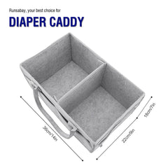 Runsabay diaper tote with removable divider for quick reorganization on the go