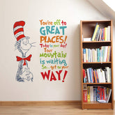Runtoo Decalplanet Dr Seuss quotes wall sticker for a playful kids' room.