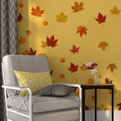 Runtoo Decalplanet maple leaf wall stickers set of 52 leaves for seasonal décor
