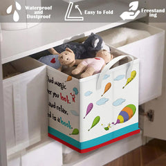 Runtoo Read Book Bin folds flat for easy storage and light handling