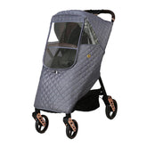 Ruiqas universal stroller rain cover for year-round protection during walks.