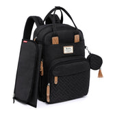 RUVALINO diaper bag backpack with foldable changing mat for easy diaper changes