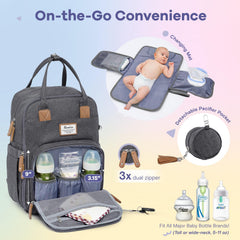 RUVALINO stroller straps attach securely for hands-free travel with baby gear.