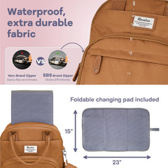 RUVALINO ergonomic shoulder straps provide comfortable all-day wear.