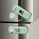 Ruzofo fridge lock adhesive installation on smooth surface for child safety
