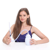RVDKBULB large-opening vaginal douche bottle with easy refilling capability.