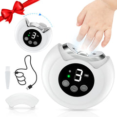 RVDU Electric Nail Clipper with LED light for precise trimming in low light