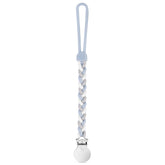 Ryan & Rose Cutie Clip Braiden Sailboat clip close-up showing secure pacifier attachment