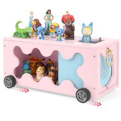 RZYLKA Tonies Box Organizer on open-top shelf for quick figure swaps