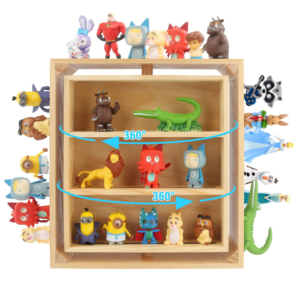 RZYLKA tonies-rotating-shelf provides effortless 360 degree access to figures