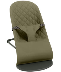 SA ACCESSORIES fabric seat for Baby Bjorn Bouncer in olive offers durable, skin-friendly comfort.