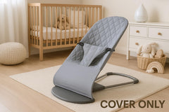 SA Accessories fabric seat for BabyBjorn Bouncer, side view, skin-friendly comfort.