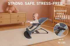 Replacement seat cover for BabyBjorn Bouncer gray by SA Accessories.