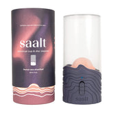 Saalt Menstrual Cup Steamer Blue Dusk front view, on-the-go sanitizing.