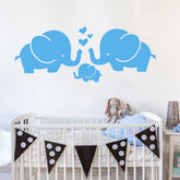 sacinora blue baby elephant wall stickers showcase nursery decor and playful wall art.