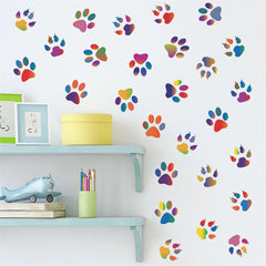 sacinora nursery wall art with dog footprints is kid-friendly and safe