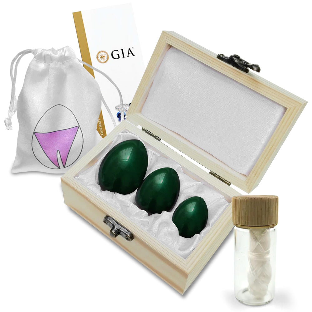 Sacred Weapon Yoni egg small with string for mindful kegel practice