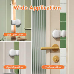 SAFELON noise-dampening TPU guard emphasizes quieter door use and furniture protection