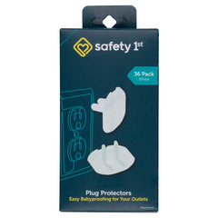 Safety 1st 72-pack Secure Press plug protectors covering outlets helps keep curious little fingers safe.