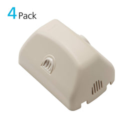 White Safety 1st cover shields outlets to reduce access to cords.