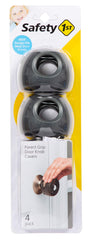 Safety 1st Parent Grip door knob cover in grey close-up showing secure, easy-to-use design